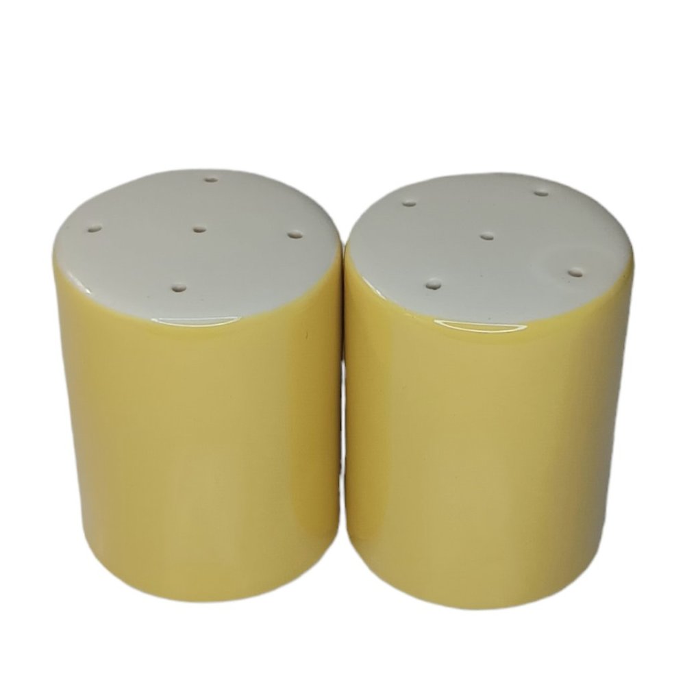 Vintage Yellow Ceramic Salt and Pepper Shakers